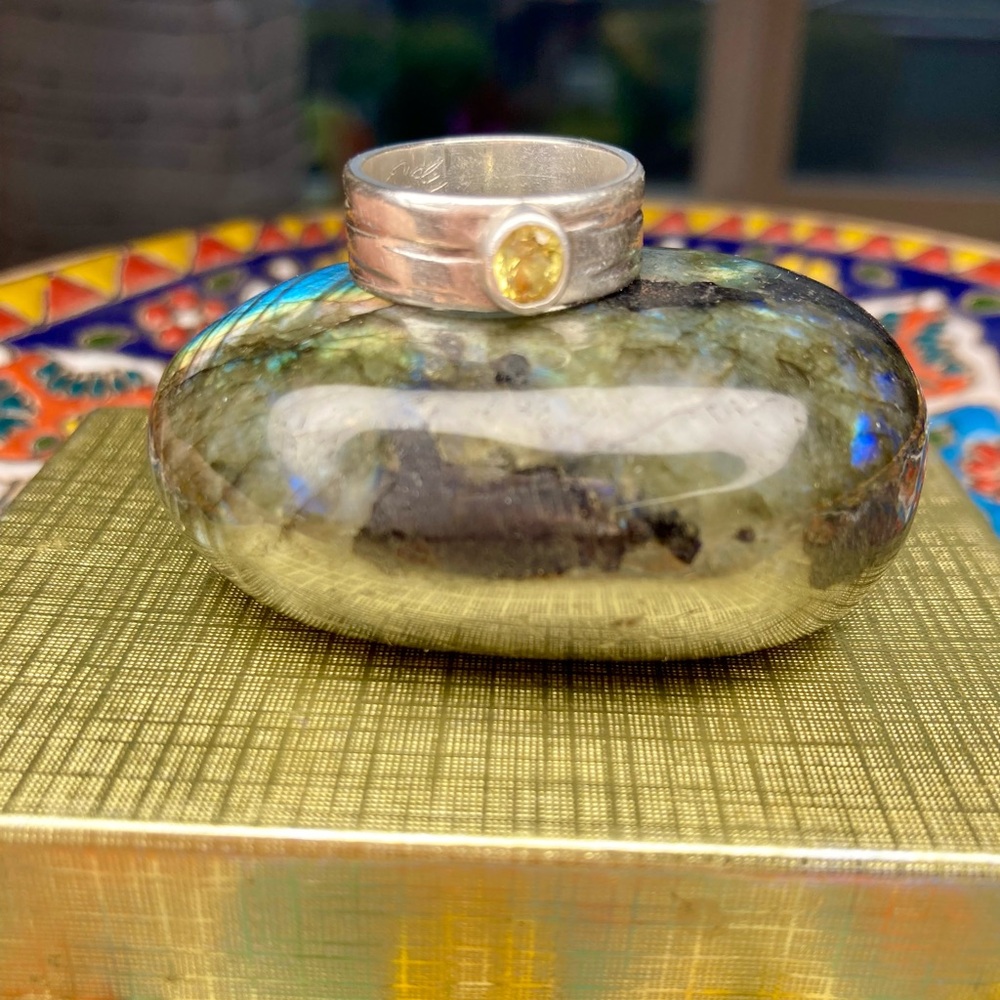 Sterling Silver Ring with Chrysoberyl Gemstone